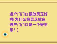 进户门门口摆放灵芝好吗(为什么将灵芝放在进户门门口是一个好主意？)