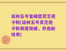延林五号复破壁灵芝孢子粉(延林五号灵芝孢子粉再度突破，开启新境界)