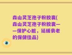 森山灵芝孢子粉胶囊(森山灵芝孢子粉胶囊——保护心脏，延缓衰老的保健佳品)