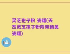 灵芝孢子粉 瓷罐(天然灵芝孢子粉附带精美瓷罐)