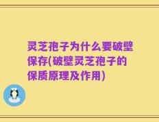 灵芝孢子为什么要破壁保存(破壁灵芝孢子的保质原理及作用)