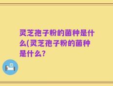 灵芝孢子粉的菌种是什么(灵芝孢子粉的菌种是什么？