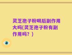灵芝孢子粉喝后副作用大吗(灵芝孢子粉有副作用吗？)