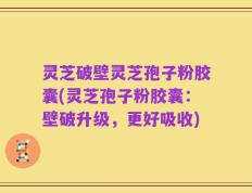 灵芝破壁灵芝孢子粉胶囊(灵芝孢子粉胶囊：壁破升级，更好吸收)