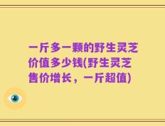 一斤多一颗的野生灵芝价值多少钱(野生灵芝售价增长，一斤超值)