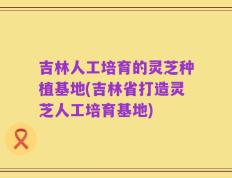 吉林人工培育的灵芝种植基地(吉林省打造灵芝人工培育基地)