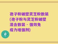 孢子粉破壁灵芝粉散装(孢子粉与灵芝粉破壁混合散装 - 强效免疫力增强剂)