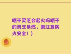 晒干灵芝会起火吗晒干的灵芝易燃，需注意防火安全！)