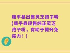 康平县出售灵芝孢子粉(康平县现售纯正灵芝孢子粉，有助于提升免疫力！)