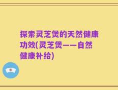 探索灵芝煲的天然健康功效(灵芝煲——自然健康补给)
