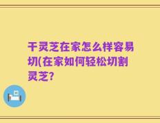 干灵芝在家怎么样容易切(在家如何轻松切割灵芝？