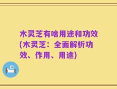木灵芝有啥用途和功效(木灵芝：全面解析功效、作用、用途)