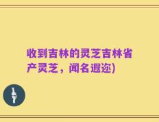 收到吉林的灵芝吉林省产灵芝，闻名遐迩)