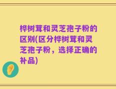 桦树茸和灵芝孢子粉的区别(区分桦树茸和灵芝孢子粉，选择正确的补品)