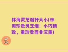 林海灵芝烟杆大小(林海珍贵灵芝烟：小巧精致，重珍贵而非沉重)