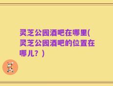 灵芝公园酒吧在哪里(灵芝公园酒吧的位置在哪儿？)