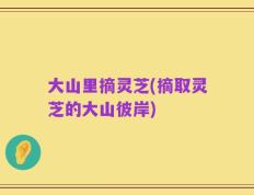 大山里摘灵芝(摘取灵芝的大山彼岸)