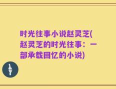 时光往事小说赵灵芝(赵灵芝的时光往事：一部承载回忆的小说)