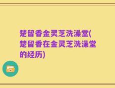 楚留香金灵芝洗澡堂(楚留香在金灵芝洗澡堂的经历)