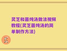 灵芝和菌炖汤做法视频教程(灵芝菌炖汤的简单制作方法)