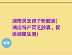湖南灵芝孢子粉胶囊(湖南特产灵芝胶囊，促进健康生活)