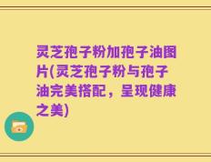 灵芝孢子粉加孢子油图片(灵芝孢子粉与孢子油完美搭配，呈现健康之美)