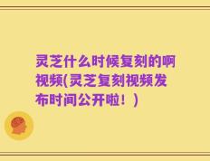 灵芝什么时候复刻的啊视频(灵芝复刻视频发布时间公开啦！)