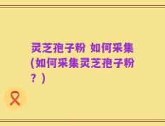 灵芝孢子粉 如何采集(如何采集灵芝孢子粉？)