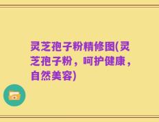 灵芝孢子粉精修图(灵芝孢子粉，呵护健康，自然美容)