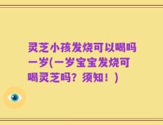 灵芝小孩发烧可以喝吗一岁(一岁宝宝发烧可喝灵芝吗？须知！)