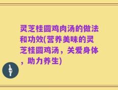 灵芝桂圆鸡肉汤的做法和功效(营养美味的灵芝桂圆鸡汤，关爱身体，助力养生)