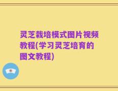 灵芝栽培模式图片视频教程(学习灵芝培育的图文教程)