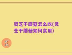 灵芝干蘑菇怎么吃(灵芝干蘑菇如何食用)