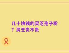 几十块钱的灵芝孢子粉？灵芝贵不贵