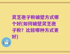 灵芝孢子粉破壁方式哪个好(如何破壁灵芝孢子粉？比较哪种方式更好)