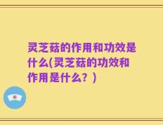灵芝菇的作用和功效是什么(灵芝菇的功效和作用是什么？)
