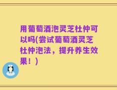 用葡萄酒泡灵芝杜仲可以吗(尝试葡萄酒灵芝杜仲泡法，提升养生效果！)