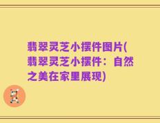 翡翠灵芝小摆件图片(翡翠灵芝小摆件：自然之美在家里展现)
