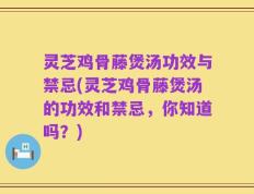 灵芝鸡骨藤煲汤功效与禁忌(灵芝鸡骨藤煲汤的功效和禁忌，你知道吗？)