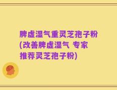 脾虚湿气重灵芝孢子粉(改善脾虚湿气 专家推荐灵芝孢子粉)