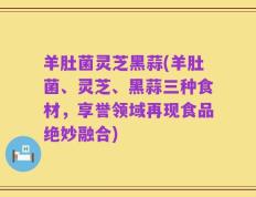 羊肚菌灵芝黑蒜(羊肚菌、灵芝、黑蒜三种食材，享誉领域再现食品绝妙融合)
