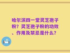 哈尔滨四一堂灵芝孢子粉？灵芝孢子粉的功效、作用及禁忌是什么？
