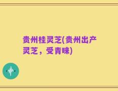 贵州桂灵芝(贵州出产灵芝，受青睐)