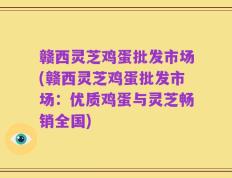 赣西灵芝鸡蛋批发市场(赣西灵芝鸡蛋批发市场：优质鸡蛋与灵芝畅销全国)