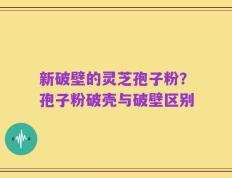 新破壁的灵芝孢子粉？孢子粉破壳与破壁区别
