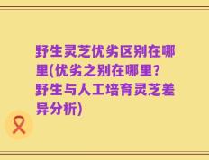 野生灵芝优劣区别在哪里(优劣之别在哪里？野生与人工培育灵芝差异分析)