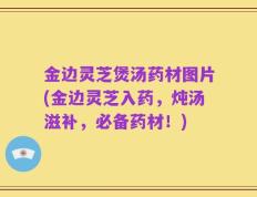 金边灵芝煲汤药材图片(金边灵芝入药，炖汤滋补，必备药材！)