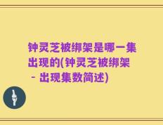 钟灵芝被绑架是哪一集出现的(钟灵芝被绑架 - 出现集数简述)
