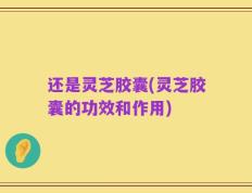 还是灵芝胶囊(灵芝胶囊的功效和作用)
