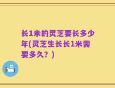 长1米的灵芝要长多少年(灵芝生长长1米需要多久？)